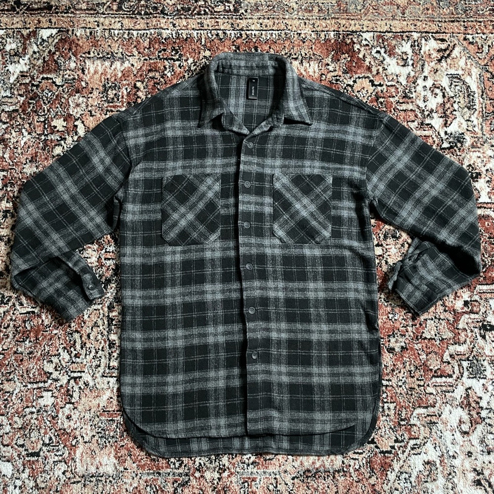 By.NENS - Black/Gray Fleece Flannel